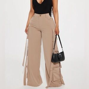 Stylish Tan Women's Cargo Pants